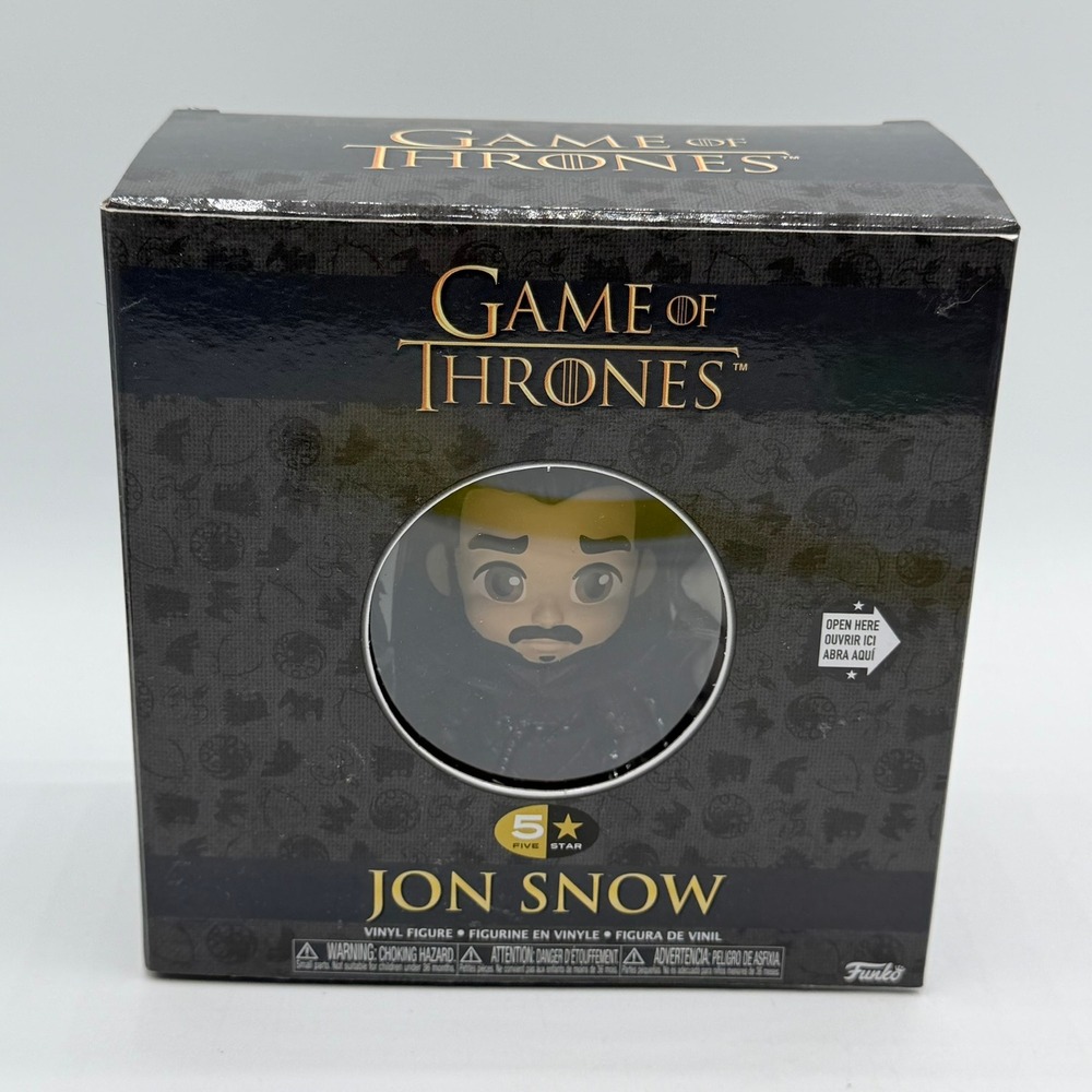 Funko 5 Star Game of Thrones Jon Snow Vinyl Figure with Ghost and Longclaw Sword